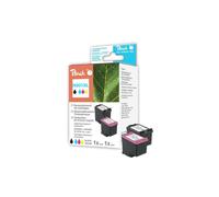 Peach Combi-Pack H301XL - Pack de 2 - noir, couleur (cyan, magenta, jaune) - compatible - remanufacturé - cartouche d'encre (alternative pour : HP 301XL) - pour HP DeskJet 1000, 1010, 1050 AiO, 1050A