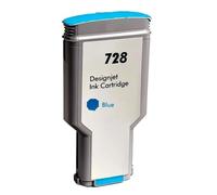 Cartouche d'imprimante 728 Compatible avec HP DesignJet F9J67A/F9J66A/F9J65A/T830/T730(Cyan 130ml)