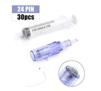 Cartouche D'injecteur D'eau Avec Tube De Seringue,Stylo Derma,3d,5d,12/24/36 Broches,10/30/50 Pièces - Type 30pcs 24pin