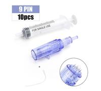 Cartouche D'injecteur D'eau Avec Tube De Seringue,Stylo Derma,3d,5d,12/24/36 Broches,10/30/50 Pièces - Type 10pcs 9pin