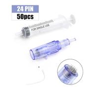 Cartouche D'injecteur D'eau Avec Tube De Seringue,Stylo Derma,3d,5d,12/24/36 Broches,10/30/50 Pièces - Type 50pcs 24pin
