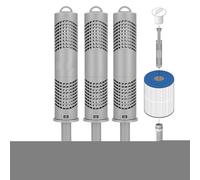 Cartouche d'Ions d'argent pour Spa - Bâton Résistant à la Chaleur pour Spa | Outil Résistant à la Chaleur Sain pour Maison Familiale Salle de Bain Intérieur Extérieur Sources Chaudes