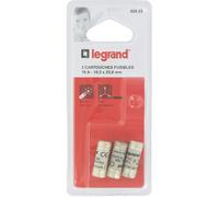 Cartouche domestique à voyant Legrand - Avec témoin de fusion - Intensité 10 A - Vendu par 3