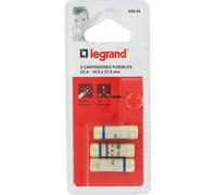 Cartouche domestique à voyant Legrand - Avec témoin de fusion - Intensité 25 A - Vendu par 3