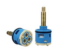 Cartouche En Céramique De 33 Mm Sans Distributeur, Remplacement De Cartouche De Robinet En Céramique Pour Robinet De Douche À Poignée Unique, Valve De Robinet En Céramique