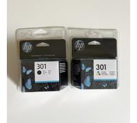 HP 301 pack de 2 cartouches d'encre noir/trois couleurs authentiques