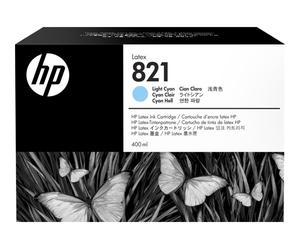 Cartouche encre Latex Cyan clair HP 821 - 400 ml G0Y90A