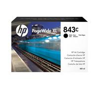 HP 843C - 400 ml - noir - original - PageWide XL - cartouche d'encre - pour PageWide XL 4000, 4100, 4200, 4500, 4600, 4700, 5000, 5100, 5200