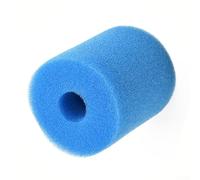 Cartouche éponge en mousse pour filtre de piscine Intex Type H réutilisable Bleu avec trou central de 30 mm Hauteur 10,2 cm