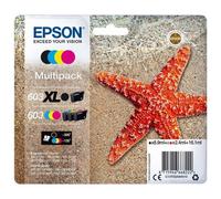 Epson Multipack Etoile de Mer Noir XL/Couleurs standards, Cartouches d'encre d'origine, 4 couleurs : Noir XL, Cyan, Magenta, Jaune, XP-2100 XP-2150 XP-3100 XP-3150 XP-4100 WF-2810DWF WF-2820 WF-2830