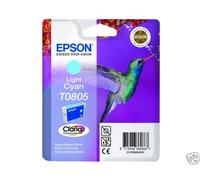 CARTOUCHE EPSON T0805 LIGHT CYAN PHOTO / oiseau colibri pas noire magenta jaune