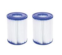 Cartouche filtrante de Piscine 104 x 52 x 134, Compatible avec Les Pompes filtrantes II 58383, 58386 et 58094 (2 pièces)(2pcs)