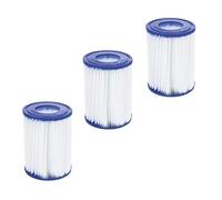 Cartouche filtrante de Piscine 104 x 52 x 134, Compatible avec Les Pompes filtrantes II 58383, 58386 et 58094 (2 pièces)(3pcs)