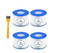 Cartouche Filtrante De Piscine De Type D Compatible, Compatible Avec Les Spas Summer Hot Tub Waves SFS-600, SFS-350, RP-350, RP-400, RP-600 Et RX-600, Accessoires For Aspirateurs(4PCS)