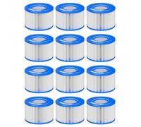Cartouche Filtrante De Remplacement For Jacuzzi De Type VI, Compatible Avec Bestway, Compatible Avec Coleman SaluSpa,90352E 58323E 58323(12pcs)