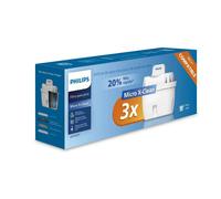 Cartouche filtrante Micro X-Clean pour carafe Philips 3 pièces - AWP211/24