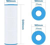 Cartouche Filtrante Piscine Compatible avec Emaux® CF75, 1PCS.
