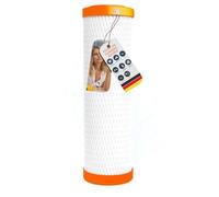 Cartouche filtrante pour eau Superpure Plus | Bloc de charbon actif haute performance. Réduit polluants, hormones et résidus. Format universel standard 9" 3/4.