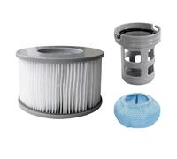Cartouche filtrante pour jacuzzi gonflable Mspa, remplacement en PVC avec support et sac en maille, facile à rincer l'eau propre pour spa extérieur