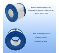 Cartouche filtrante pour piscine Bestway, 1 pièces, taille VI, pour lai-z-spa, Miami, Vegas, Palm, Paris, Monaco