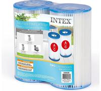 Intex 29002E Lot de 2 Cartouches filtrantes de Type A pour piscines, Blanc