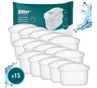 Cartouche filtrante - SILLAR - cartouche pour Brita - Lot of 15 - Remplacement pour Brita Maxtra, Style, Merella Cool, Mavea