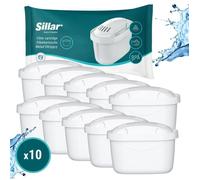 Cartouche filtrante - SILLAR -Lot of 10 - Remplacement pour Brita Maxtra, Style, Merella Cool, Mavea Elemari