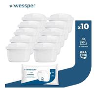 Cartouche filtrante - Wessper - cartouche pour Brita - Lot of 10 - Remplacement pour Brita Maxtra, Style, Merella Cool, Mavea