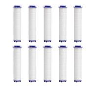 Cartouche Filtre Douche - 10 Pièces Coton PP, Adoucisseur Eau Rechange, Filtre Haute Sortie | Équilibre PH Pour Traitement Eau Dure Accessoire Salle Bain Purification Maison Ensemble Complet