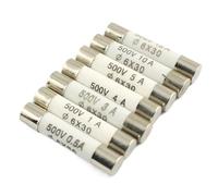 Cartouche fusible céramique RO58 6x30 mm 500 V F 0,5 A 1 A 2 A 3 A 4 A 5 A 6 A 8 A 10 A 13 A 15 A 16 A 20 A 25 A 30 A à fusion rapide BS1362, lot de 5(4A 500V)