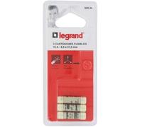 LEGRAND | Cartouches Fusibles Pour Porte-Fusibles, Avec Témoin De Fusion, Lot De 3 Cartouches 8,5x31,5mm, Permet De Couper Le Courant En Cas De Surcharge