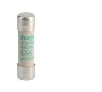 Cartouche fusible industrielle 10x38 aM 0.5A - HAGER LF300M