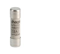 Cartouche fusible industrielle 10x38 gG 12A - HAGER LF312G