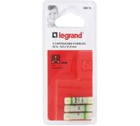 Cartouche fusible LEGRAND - 20 A - 8.5x31 mm - Pack de 3