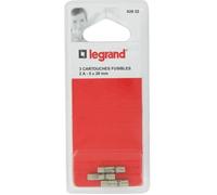Legrand – Cartouches fusibles pour appareils électroniques 5 x 20 mm 2 A