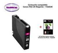 Cartouche générique Canon Pro1, Pro 1, Pro-1, PGI29, PGI 29 Magenta +10f PPA6 -T3AZUR G