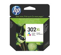 Cartouche HP 302XL haute capacité 3 couleurs pour imprimante jet d'encre