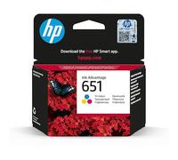 HP 651 cartouches Ink Advantage authentiques, trois couleurs