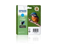 Cartouche Jet d'encre Epson C13T15924010 Cyan UltraChrome Hi-Gloss2 17ml, Rendement 1200 pages, Compatibilité Epson Stylus Photo R2000