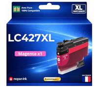 Cartouche LC427XL LC427 XL Compatible pour Brother HL J6010DW MFC J5955DW MFC J6955DW MFC J6957DW MFC J6959DW Magenta Haute capacité avec Puce 5000 Pages