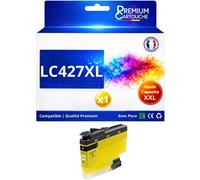 Cartouche LC427XL LC427 XL compatible pour Brother Jaune Haute capacité avec puce 5000 pages