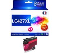 Cartouche LC427XL LC427 XL compatible pour Brother Magenta Haute capacité avec puce 5000 pages