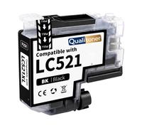 Cartouche LC521BK Compatible pour Brother Noir 500 Pages