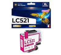 Cartouche LC521M Compatible pour Brother Magenta 500 Pages