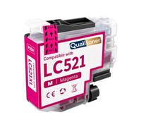 Cartouche LC521M Compatible pour Brother Magenta 500 Pages