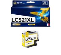 Cartouche LC521XL LC521XLY Compatible pour Brother Yellow 500 Pages