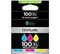 Cartouche Lexmark No 100 XL Multipack (14N0850BB) Couleur Couleur G