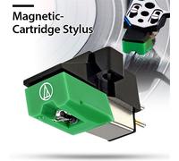 Cartouche magnétique en vinyle pour phonographe,stylet coloré,tourne-disque,3 vitesses,AT95E