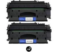 Cartouche Noir CF280X 80X compatible pour HP LaserJet Pro 400 M401a M401d, Lot de 2 Noir G