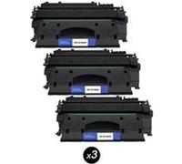 Cartouche Noir CF280X 80X compatible pour HP LaserJet Pro 400 M401a M401d, Lot de 3 Noir G